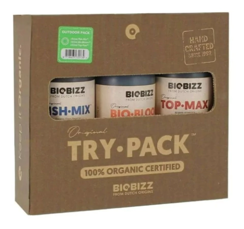 Biobizz Trypack Outdoor 250 Cc Fishmix+ Bloom + Top Max