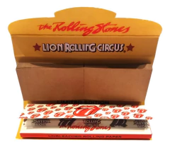 Papel Para Armar Lion Rolling Stones 78mm Unbleached + Tips