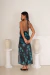 Vestido marylin largo tul estampado - comprar online