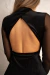Vestido espalda abierta y mangas de tul (velvet lurex) en internet