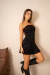Imagen de Vestido Strapless con voladitos (lycra flock)
