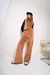 Pantalon wide legs con franja (plush) en internet