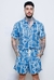 Conjunto Kimono + Bermuda Wave Blue - comprar online