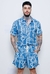 Camisa Manga Curta Wave Blue Jeans na internet