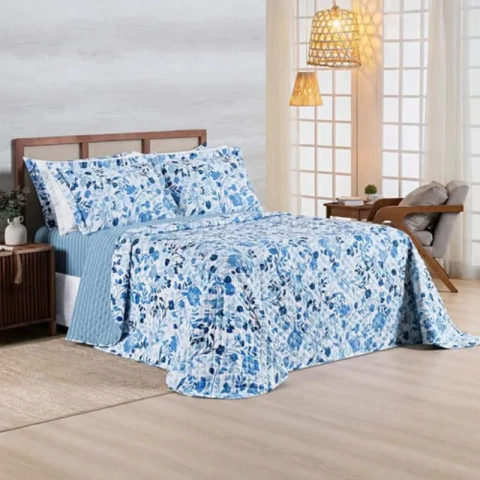 Cobre Leito Afeto 400fios Dupla Face 3 Peças - comprar online