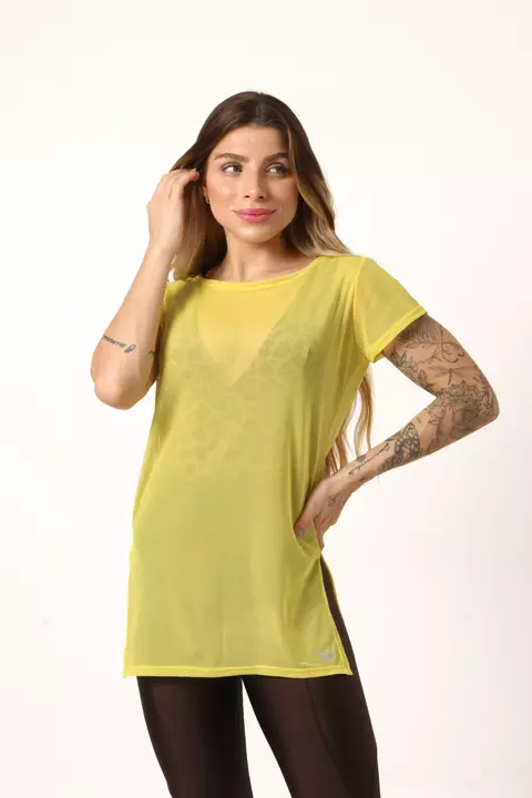 BLUSA TULE AMARELO