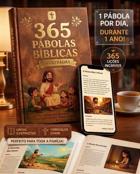 365 Parábolas biblicas - ilustradas e com versículo chave