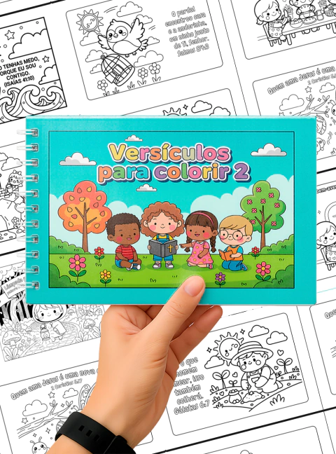 Versículos para colorir 2 - 40 páginas