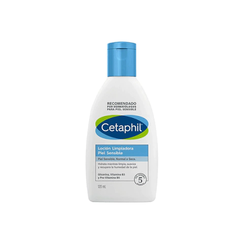CETAPHIL LOCIÓN LIMPIADORA FACIAL PIEL SENSIBLE x 120ml