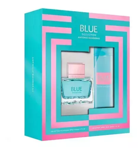 BANDERAS BLUE SEDUCTION MUJER: EDT 80ml + DESODORANTE 150ml (ESTUCHE) - comprar online