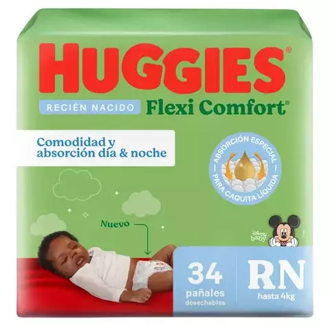 HUGGIES RECIEN NACIDOS FLEXI COMFORT X 34 - comprar online