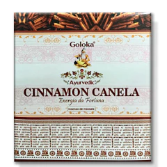 Incenso Massala Cone Cascata Cinnamon Canela Goloka