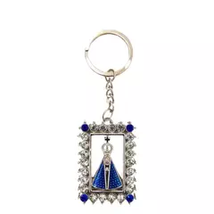 Chaveiro Retangular N S Aparecida Prata