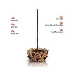 Incensário Castiçal Flor De Lótus Kit 2 unid 13044 - Fraternidade PAX
