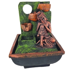 Mini Fonte De Água Buda Descansando Cascata 3 Quedas 01128 - loja online