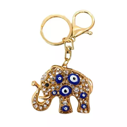 Chaveiro Elefante Dourado