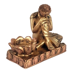 Incensário E Castiçal Buda Sonhador 05526 - Fraternidade PAX