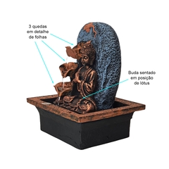 Fonte De Água Buda e Cascata De Folhas 01076 - Fraternidade PAX