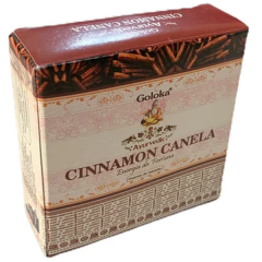 Imagem do Incenso Massala Cone Cascata Cinnamon Canela Goloka