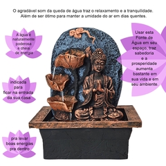 Fonte De Água Buda e Cascata De Folhas 01076 na internet