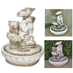 Fonte De Água Buda Sonhador Cascata Queda 3 Folhas 01094 - Fraternidade PAX