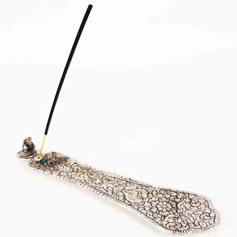 Incensário Indiano Metal Canoa Cristal Color