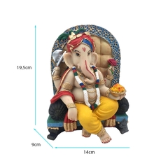 Estátua Lord Ganesha No Trono 14012 - comprar online