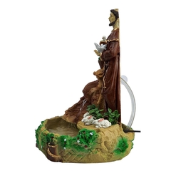 Fonte De Água Decorativa São Francisco 36cm 01056