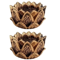 Incensário Castiçal Flor De Lótus Kit 2 unid 13044 - comprar online