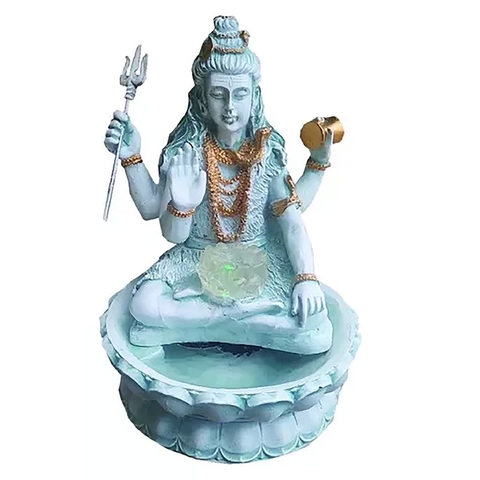Fonte De Água Shiva Flor De Lótus Bola Giratória e Led 01062