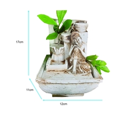 Mini Fonte De Água Buda Descansando Cascata 3 Quedas 01128 - comprar online