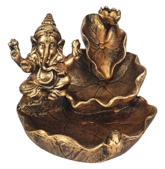 Incensário Cone Cascata Ganesha Folhas 13061 na internet