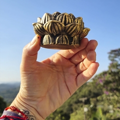Incensário Castiçal Flor De Lótus Com Base 13057