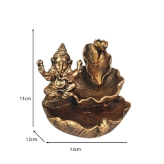 Imagem do Incensário Cone Cascata Ganesha Folhas 13061