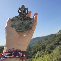 Incensário Pratinho Folha Ganesha 13576 na internet