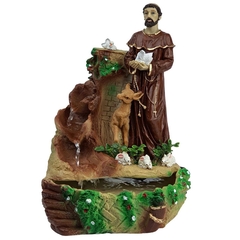 Fonte De Água Decorativa São Francisco 36cm 01056