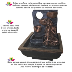 Mini Fonte De Água Buda Descansando Cascata 3 Quedas 01128 - comprar online
