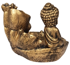 Incensário Cascata Budinha Nas Folhas 13088 - Fraternidade PAX