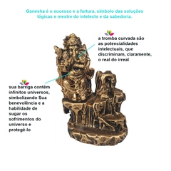 Incensário Cone Cascata Ganesha Na Pedra 13503 - Fraternidade PAX
