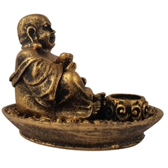 Incensário Buda Chinês Pratinho Para 3 Incensos 13099 - Fraternidade PAX