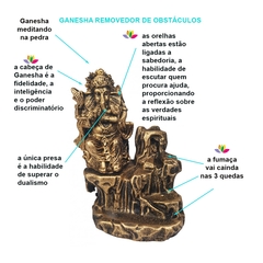Incensário Cone Cascata Ganesha Na Pedra 13503 na internet