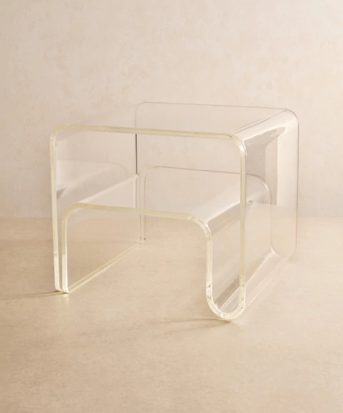 MESA CUBO CRISTAL - comprar online