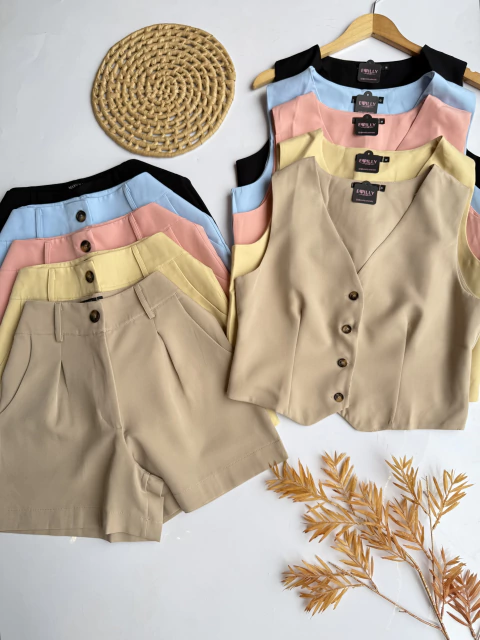 CONJUNTO SHORT +COLETE - comprar online