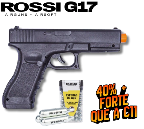 PISTOLA DE PRESSÃO ROSSI G17CO2 6mm – REALISMO E PRECISÃO PARA AIRSOFT - comprar online