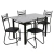 Conjunto de Mesa Sala de Jantar Tampo Granito 1,20m 4 Cadeiras Atlanta Artefamol - loja online