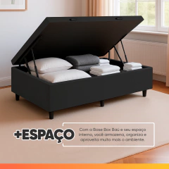 Cama Box com Baú Solteiro 0,88 com 41cm de Altura Prince — foto 11