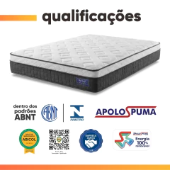 Colchão Queen Molas Ensacadas Euro In Atlantic 158x198x28cm Apolo — foto 4