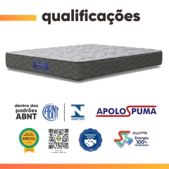 Colchão Queen Ortopédico Espuma D33 Hiper 158x198x19cm Apolo — foto 5