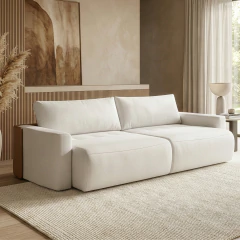 Sofá Cama 3 Lugares 2,30m Orgânico Belissimo Ferguile — foto 2