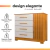 Cômoda 4 Gavetas 1 Porta Ripada 3D Maite J&A - comprar online